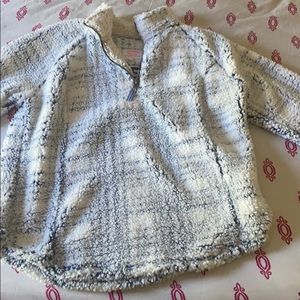 Cozy Sherpa Blue and White Jacket